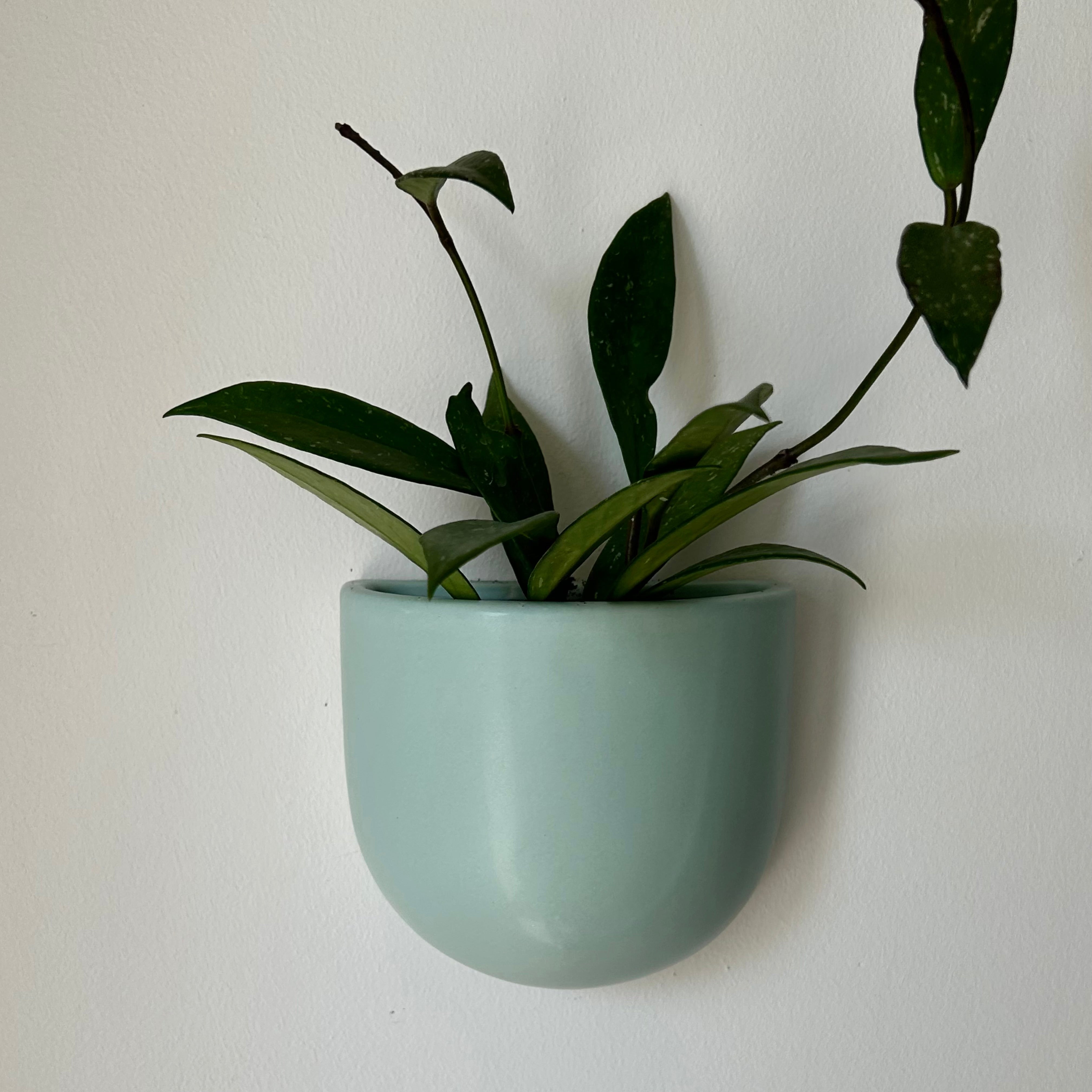 Modern Ceramic Wall Pocket TEAL