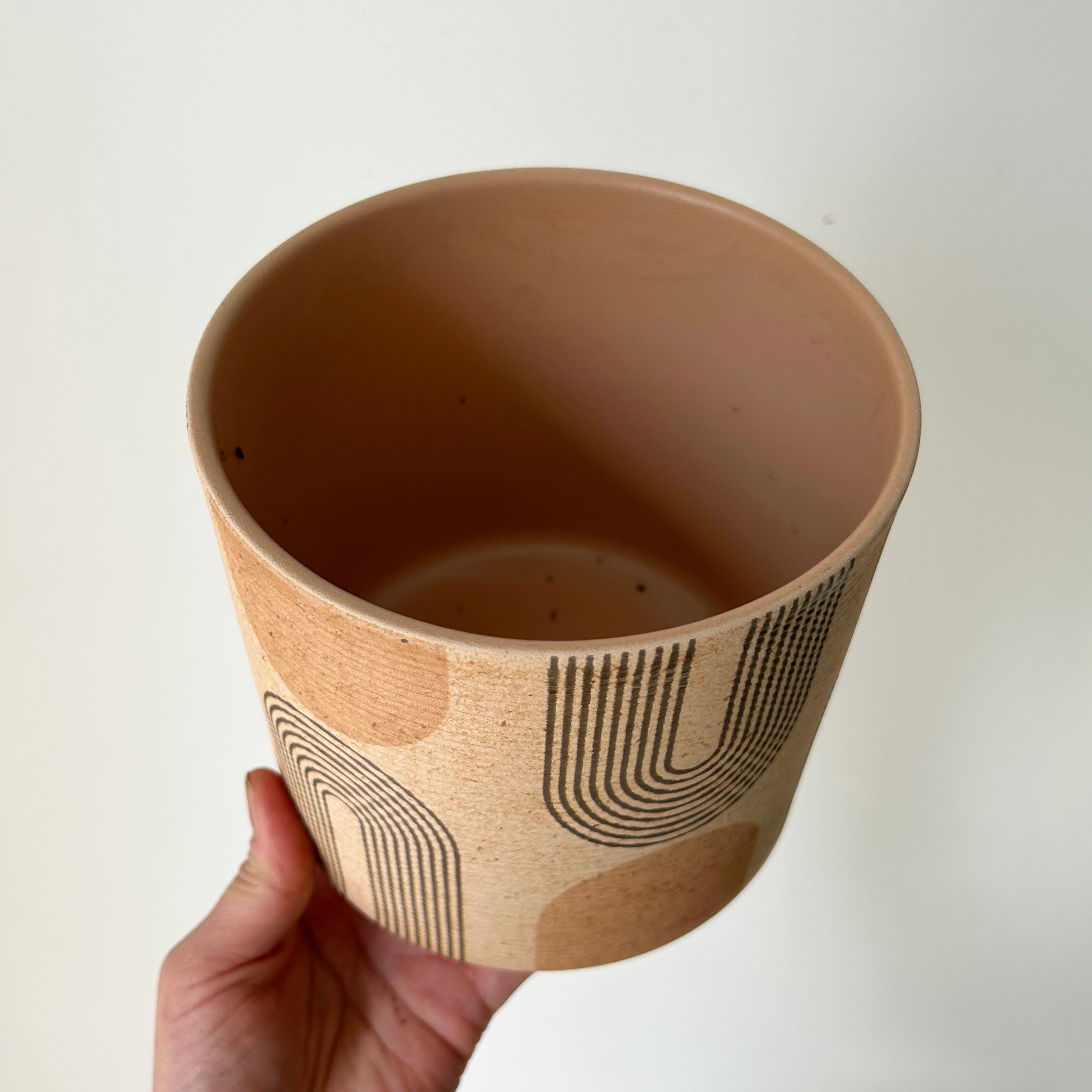 Art Deco Design Decorative Planter (5.5”x5)