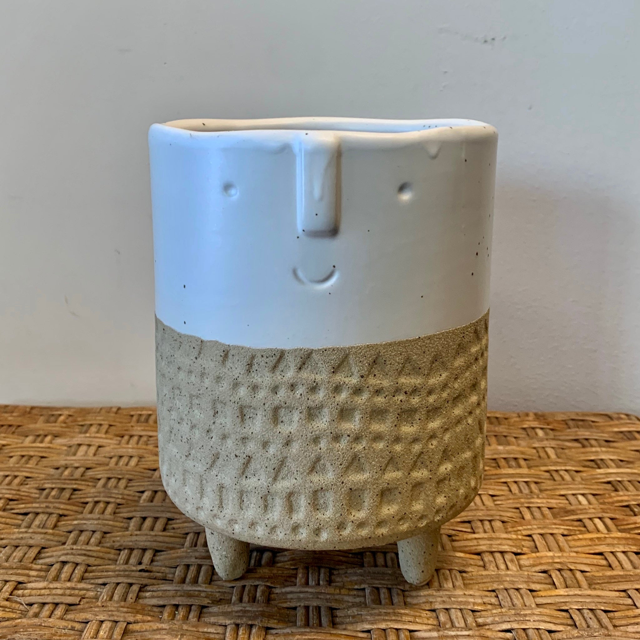 CALVIN Footed Face Planter (5.75”X6.5”)