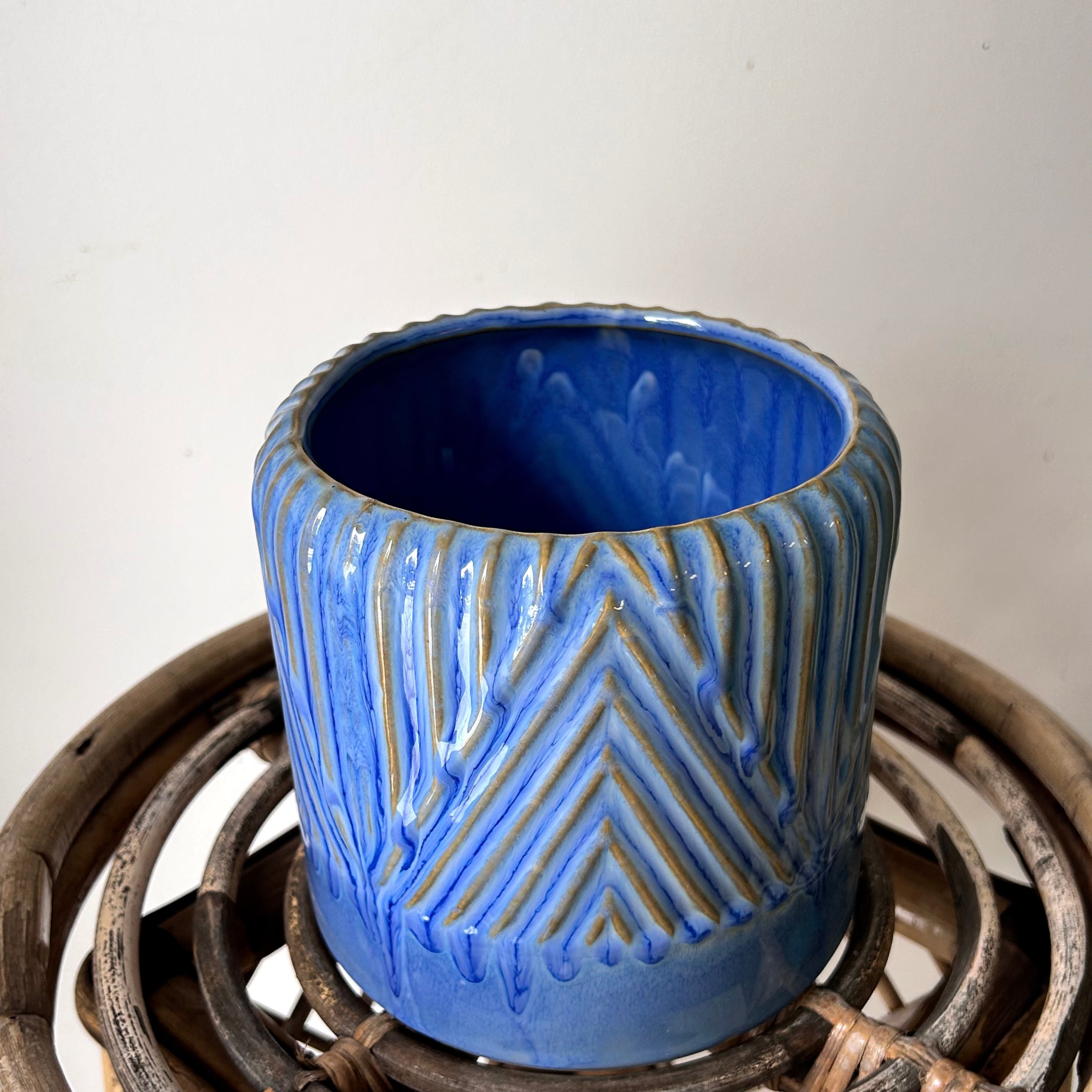 FELICITY BLUE Decorative Pot (5”x5.5”)