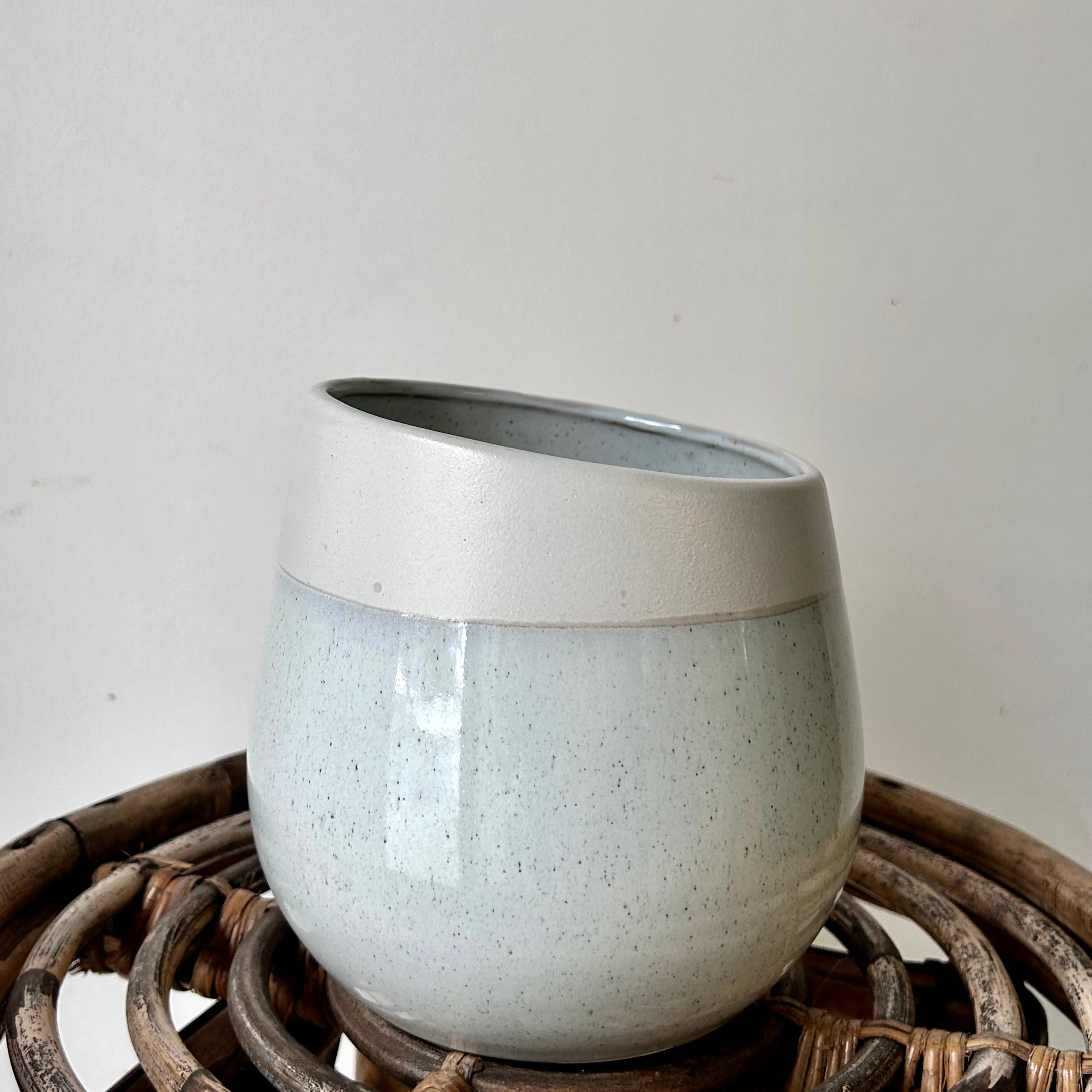 CHARIS Asymmetrical Decorative Pot (4.75”x5.5”)